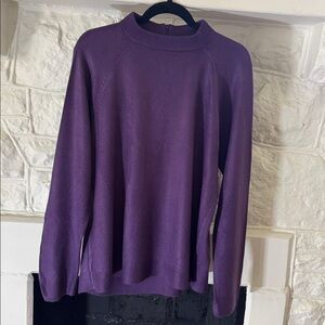 Karen Scott Purple Sweater